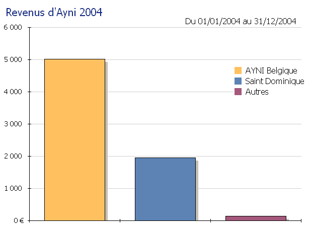 Revenus d'Ayni en 2004